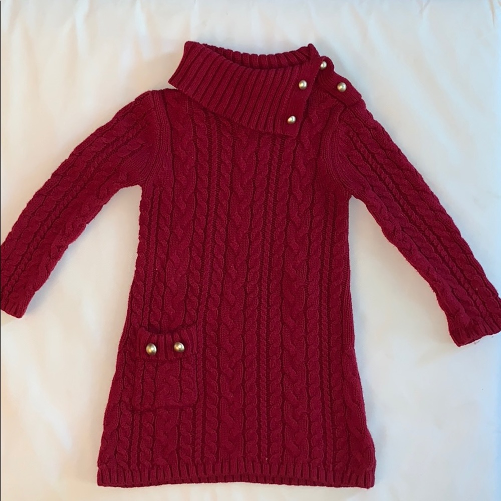 Maggie & Zoe cable knit sweater dress, 24 months
